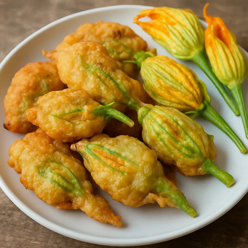 Zucchiniblüten-Krapfen