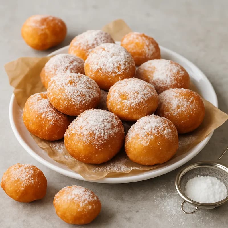 Zeppole Fritte (Frittierte italienische Krapfen)